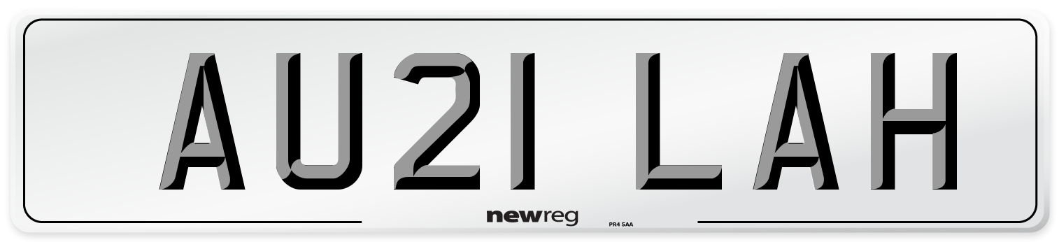 AU21 LAH Number Plate from New Reg